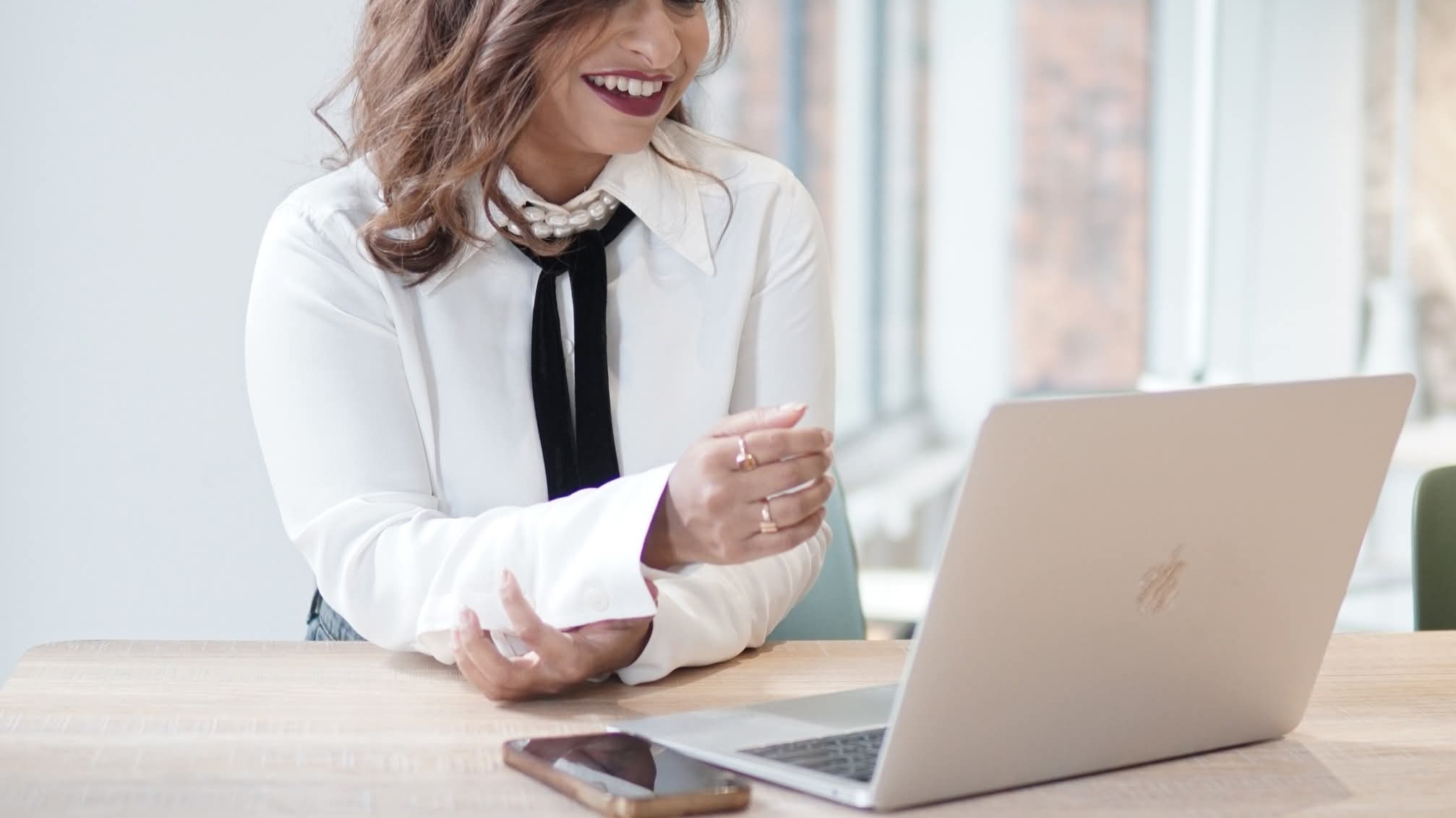 Pretty girl with laptop